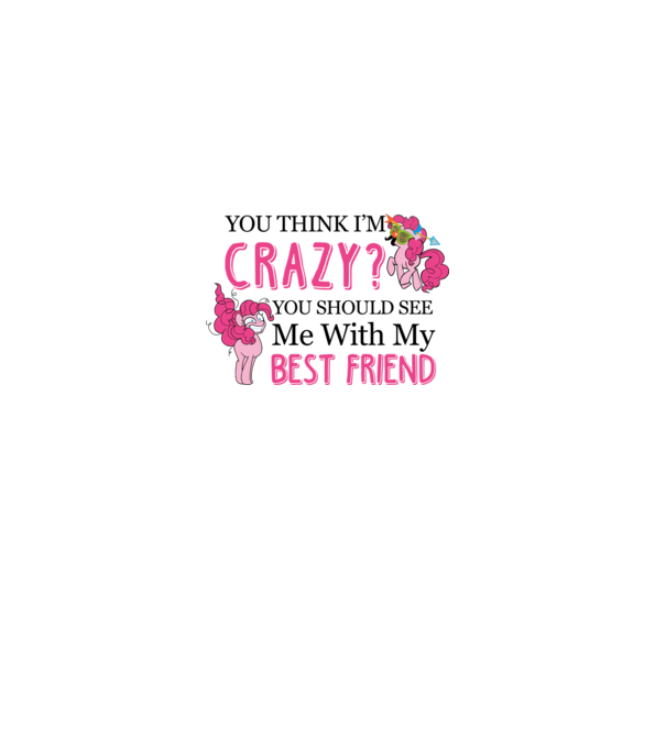 Crazy Friend Unicorn model alb pe tricou