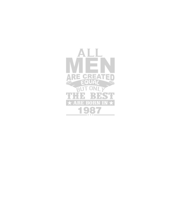 All men are created - 1987 model negru pe tricou