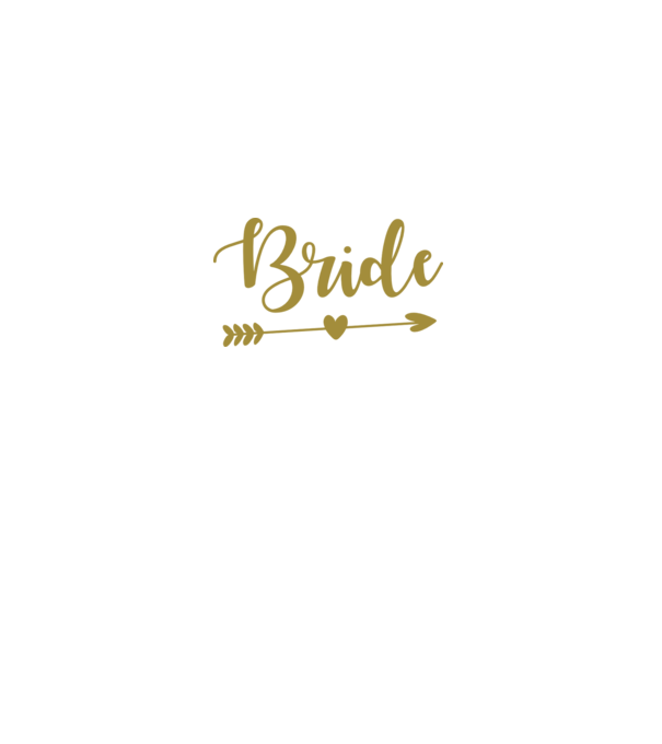 Bride model alb pe tricou