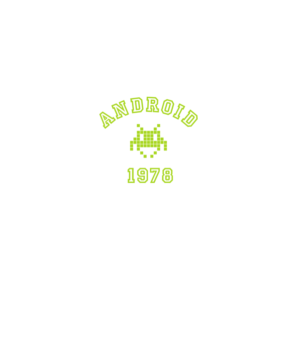 android model negru pe tricou