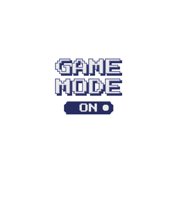Gamer - Game mode on model negru pe tricou