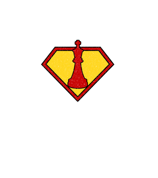 SuperChess rege model turcoaz pe tricou