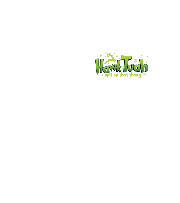 Hawk tuah xmas model galben neon pe tricou