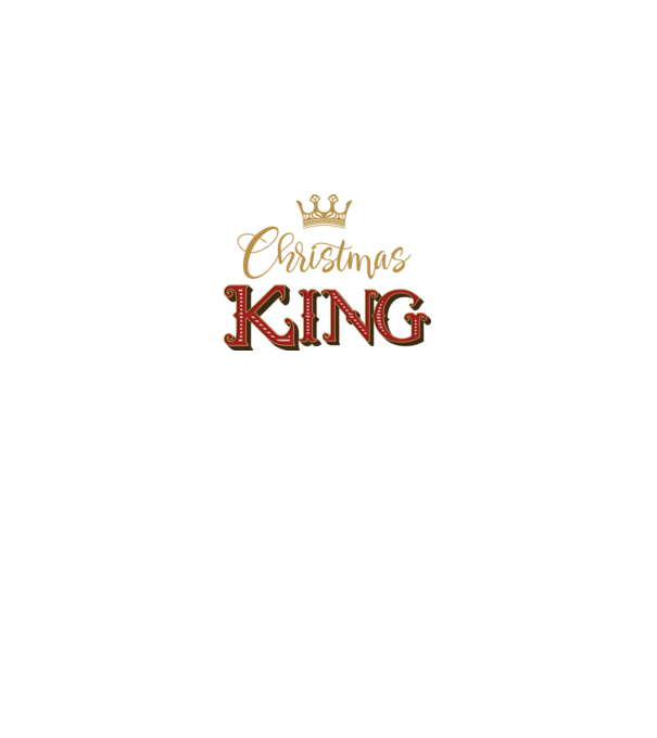 Christmas King model gri pe tricou