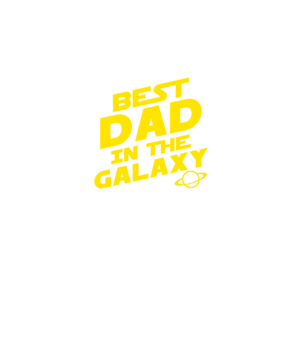 Best dad in the galaxy model negru pe tricou