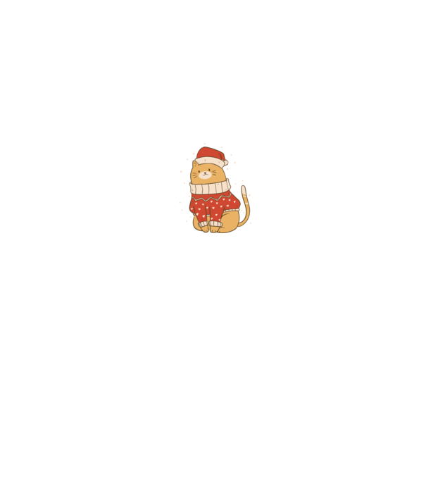 Christmas cat model negru pe tricou