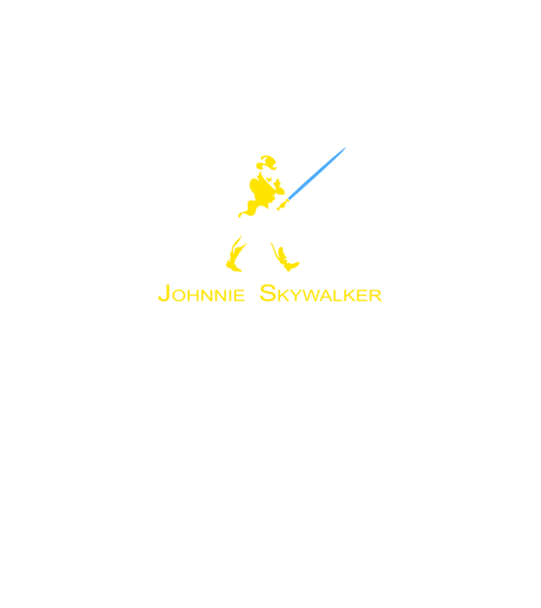 Johnnie Skywalker model negru pe tricou