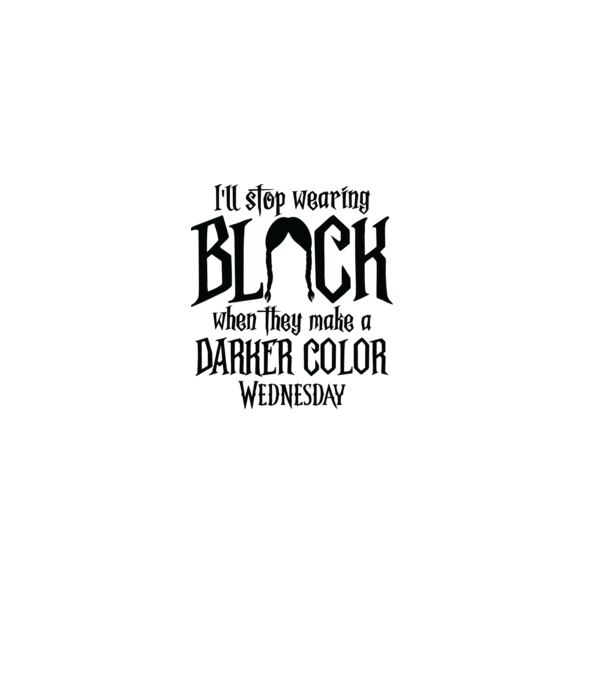 ill stop wearing black model roz deschis pe tricou