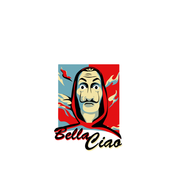 obey bella ciao model alb pe tricou