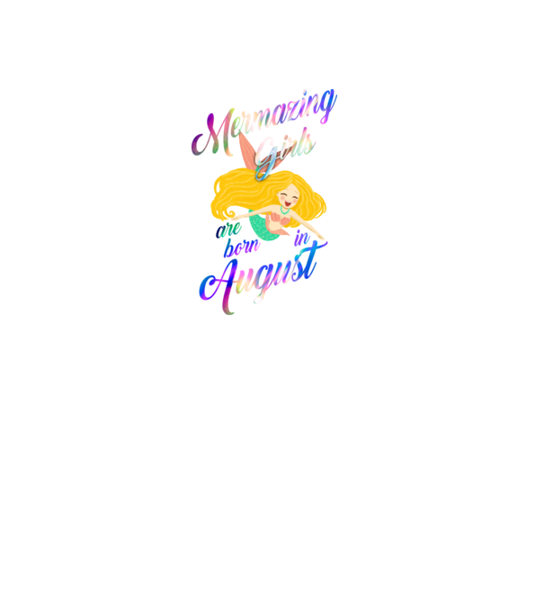 Mermazing girls are born august model negru pe tricou