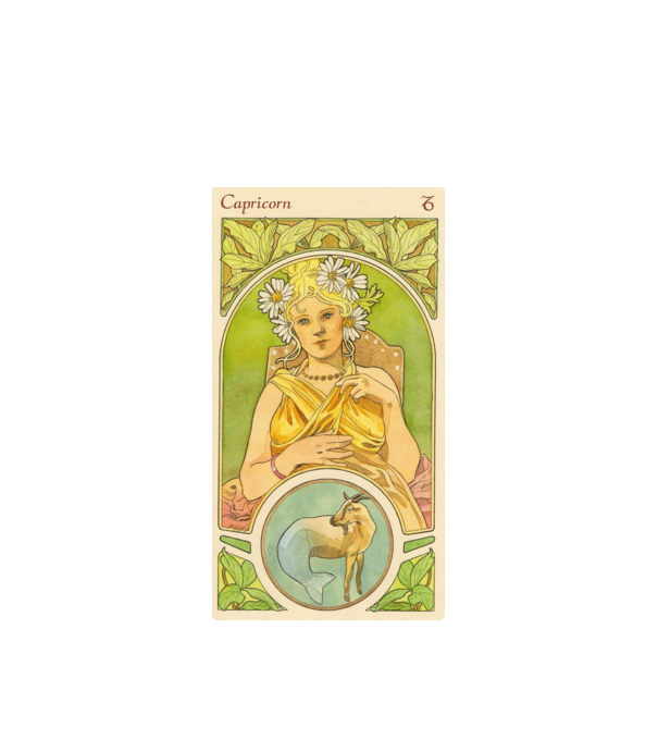Horoscop Tarot CAPRICORNUL model alb pe tricou