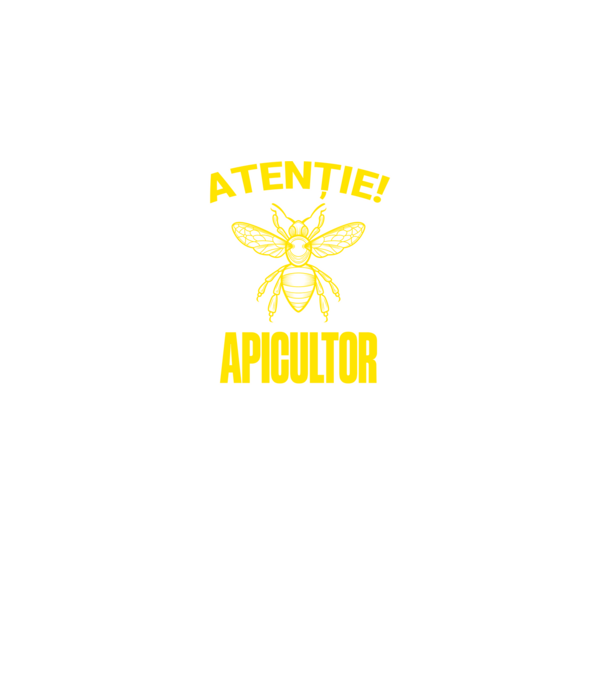 Atenție, apicultor! Dacă mă vezi fugind, încearcă să ții pasul! model negru pe tricou