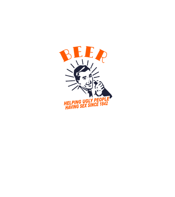 beeer model alb pe tricou