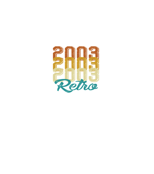 Retro 2003 model negru pe tricou