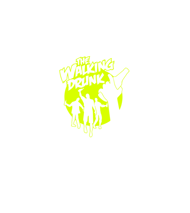 Walking Drunk model negru pe tricou