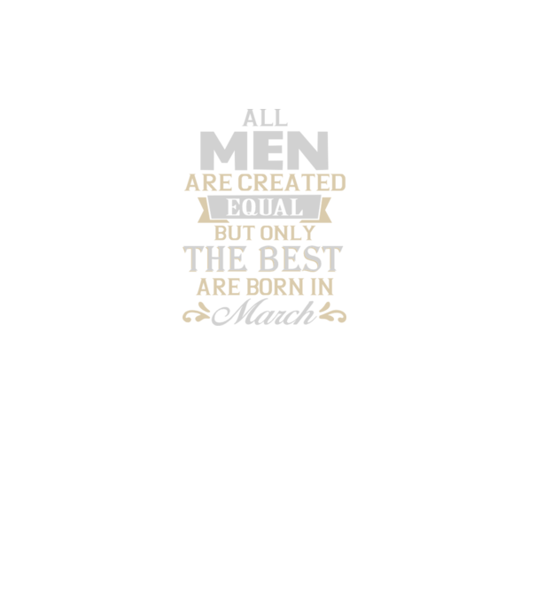 All men created equal but only the beat are born in march model gri închis pe tricou