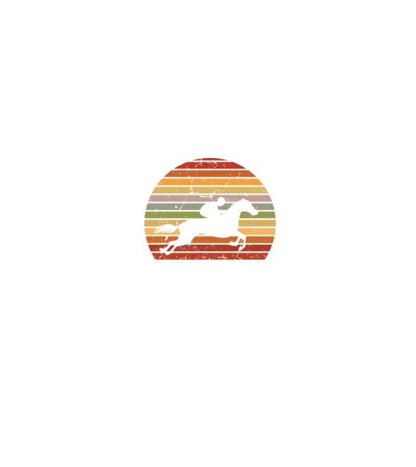 horse race model negru pe tricou