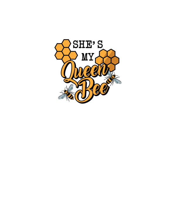 Queen Bee model gri pe tricou
