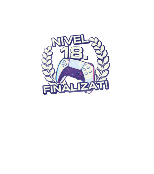 Nivel 18 finalizat! model turcoaz pe tricou