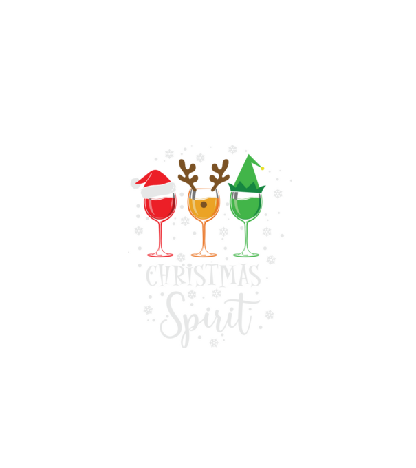 Christmas spirit wine model negru pe tricou