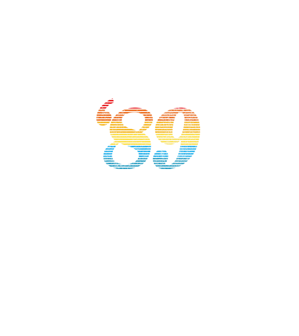 Retro Birthday 1989 model negru pe tricou