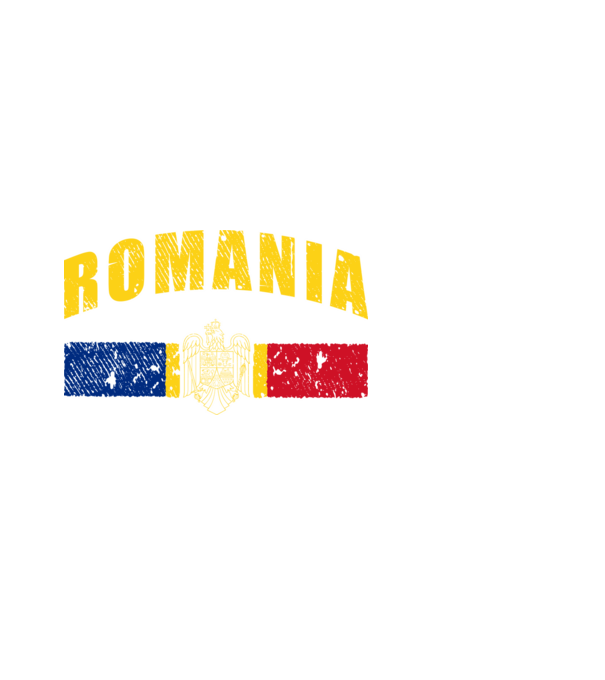 Romania coat of arms model alb pe tricou