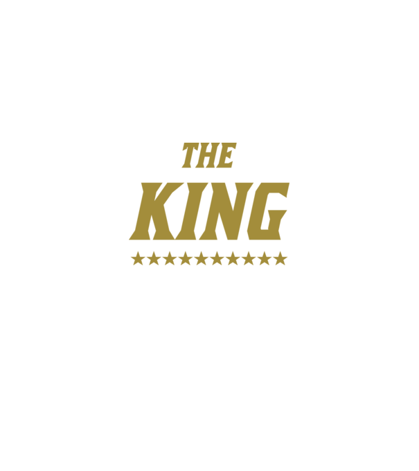 The King model negru pe tricou