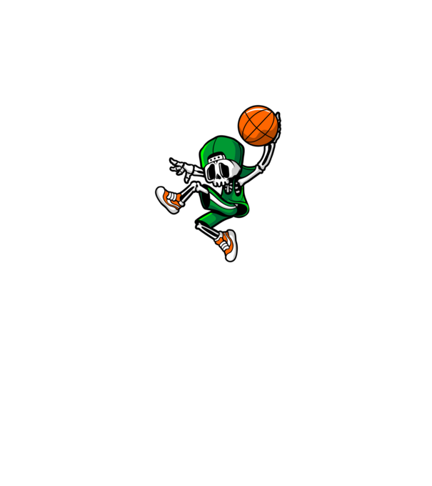 Basketbone model negru pe tricou
