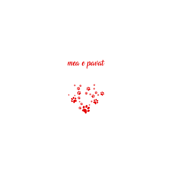 Drumul spre inima mea e pavat cu urme de labe model negru pe tricou