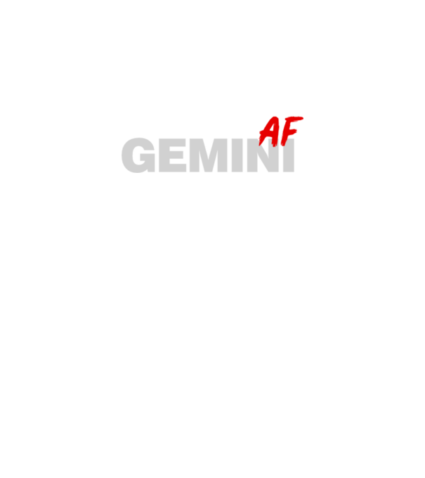 GEMINI as fuck model negru pe tricou