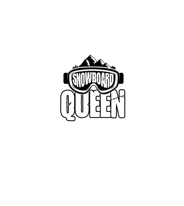 snowboard queen 01 model albastru jeanși pe tricou