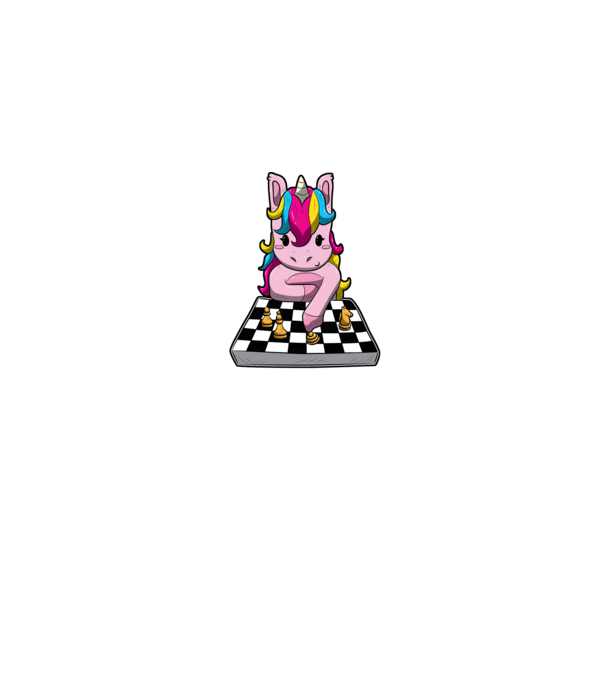 Chessicorn model albastru jeanși pe tricou