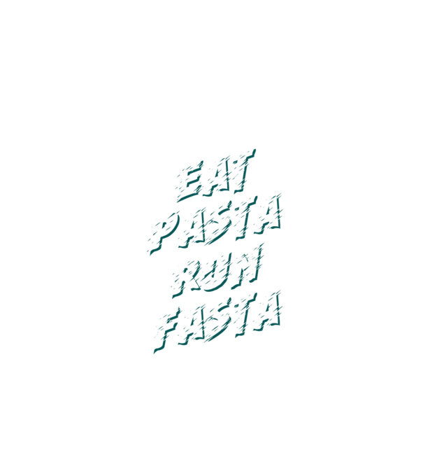 eat pasta run fasta model negru pe tricou