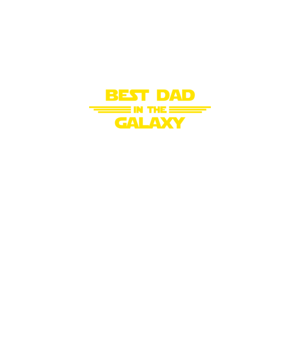 Best dad in the galaxy model negru pe tricou