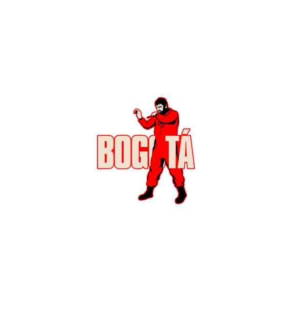 bogota la casa de papel model negru pe tricou