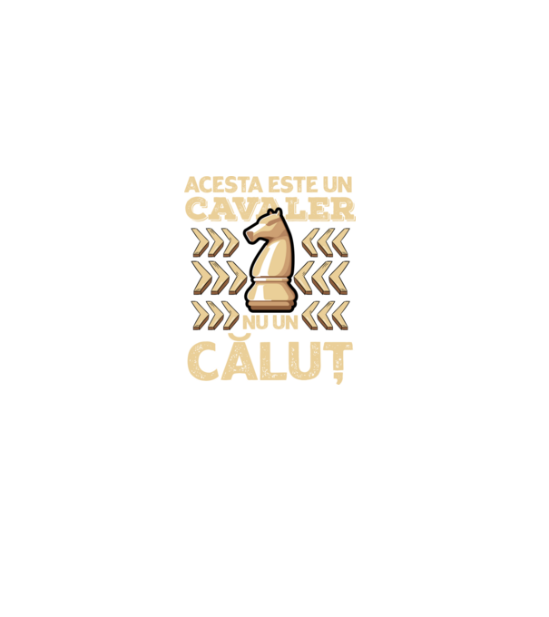 Acesta este un cavaler, nu un căluț model negru pe tricou
