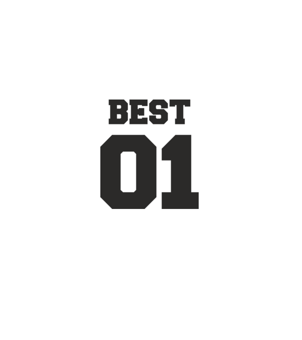 Best 01 model alb pe tricou