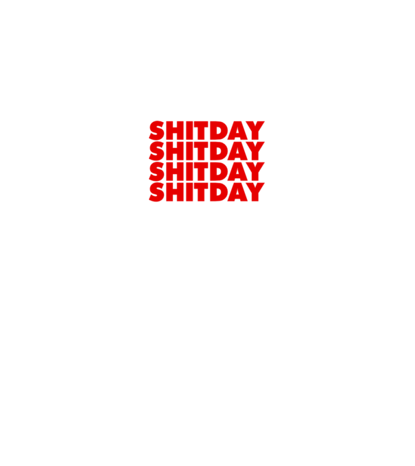 Shitday model negru pe tricou