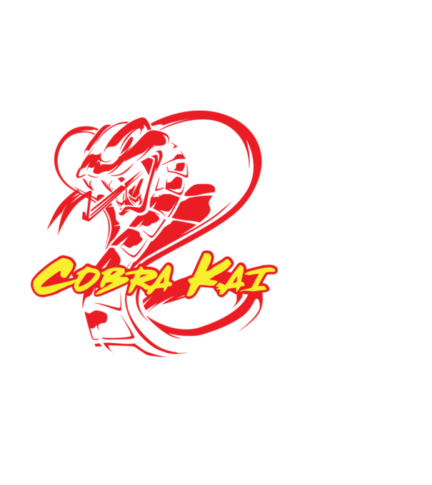 cobra kai simple model negru pe tricou
