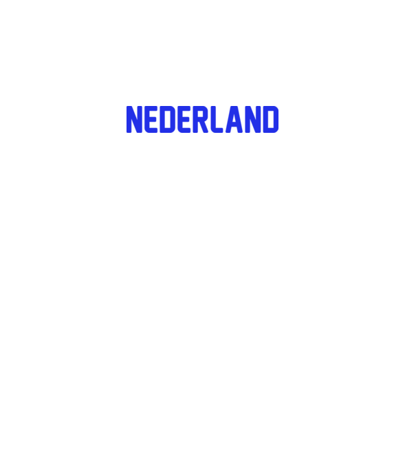 Nederland model alb pe tricou