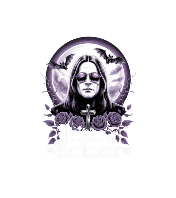 Prince of Darkness model negru pe tricou