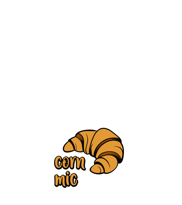 corn mic model negru pe tricou