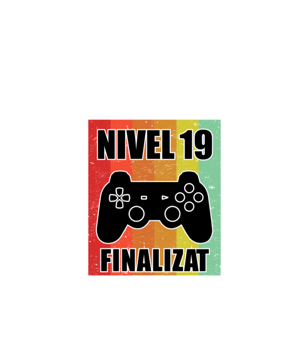 Nivel 19 finalizat model negru pe tricou