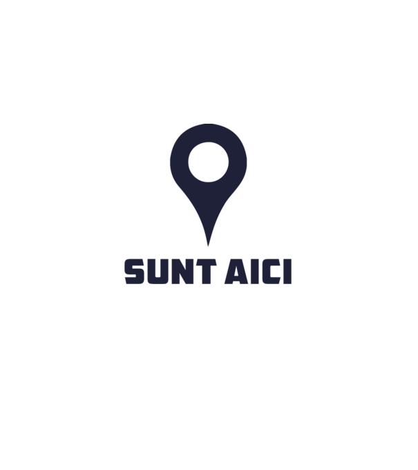 Sunt Aici model alb pe tricou