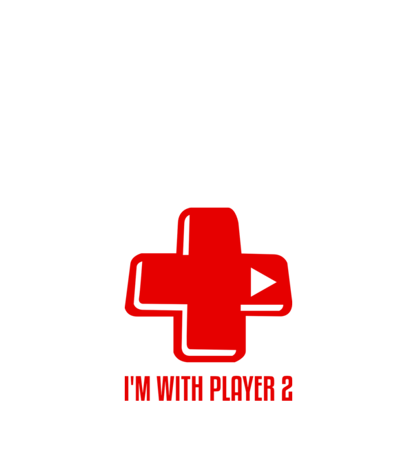 player 2 model alb pe tricou