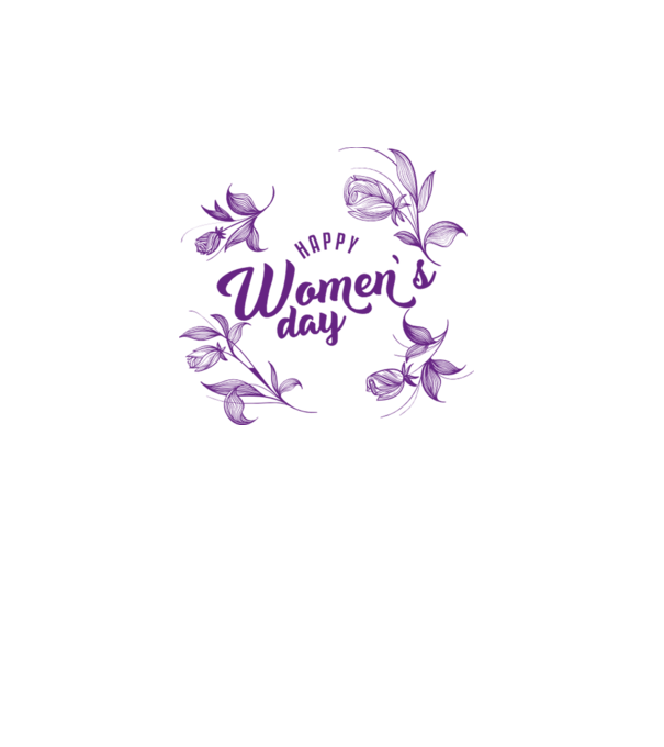 'Happy women''s day' model alb pe tricou