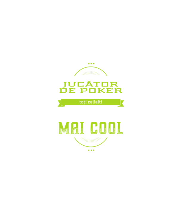 Sunt jucător de poker, la fel ca toți ceilalți, dar mult mai cool model negru pe tricou