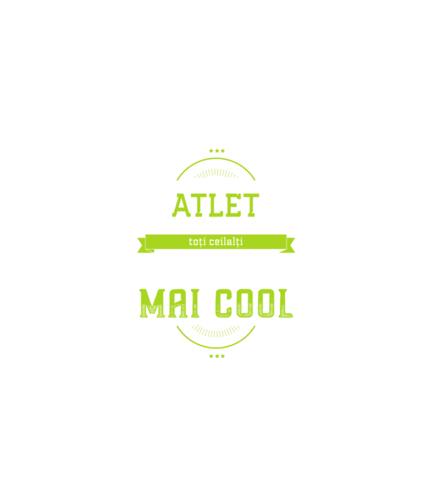 sunt atlet, la fel ca toți ceilalți, dar mult mai cool model negru pe tricou