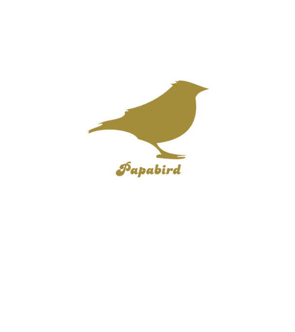 Papa bird model negru pe tricou