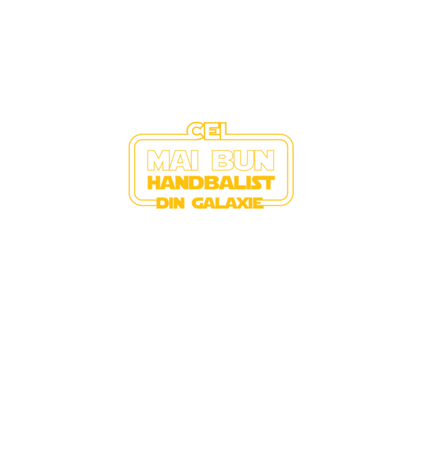 Cel mai bun handbalist din galaxie model negru pe tricou